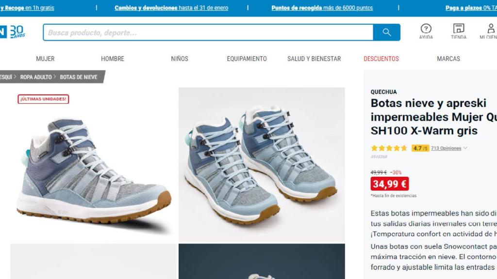 Botas impermeables Quechua.