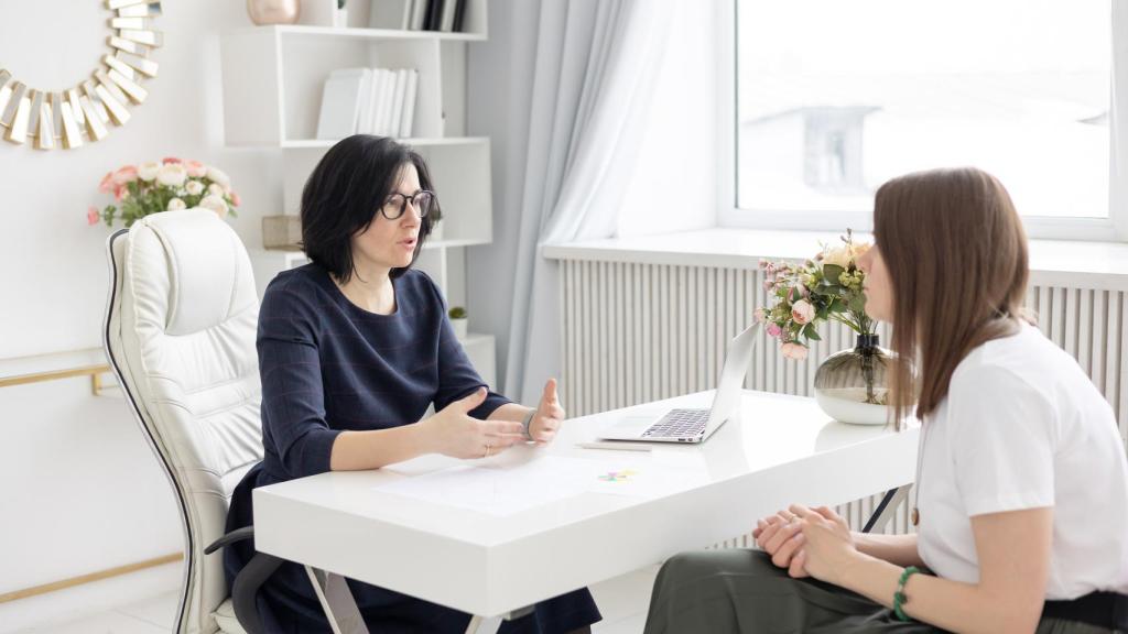 Imagen de archivo de una psicóloga.