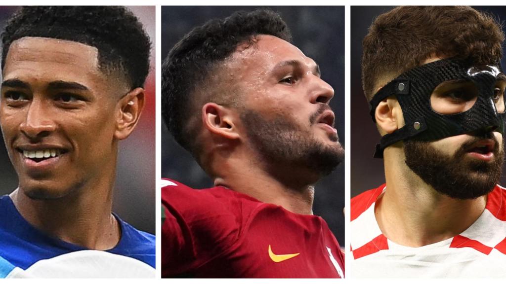 Jude Bellingham, Gonçalo Ramos y Josko Gvardiol, durante el Mundial de Qatar 2022