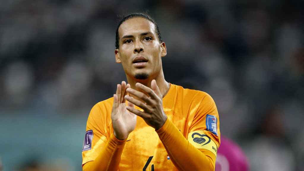 Virgil Van Dijk, con la selección de Países Bajos durante el Mundial de Qatar 2022