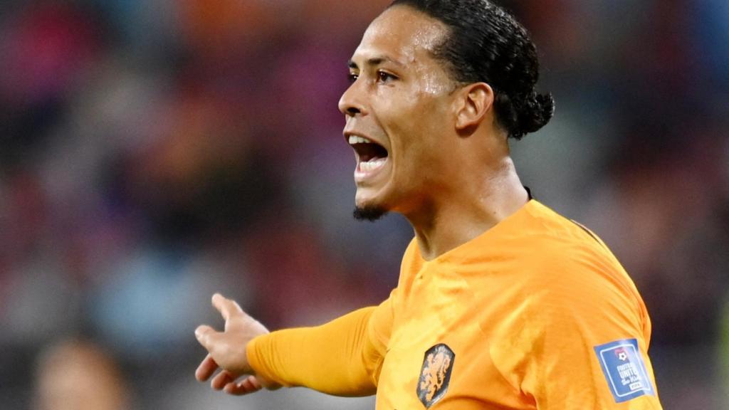 Virgil Van Dijk, con la selección de Países Bajos durante el Mundial de Qatar 2022