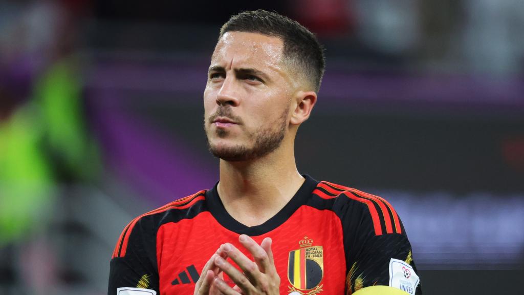 Eden Hazard, con la selección de Bélgica