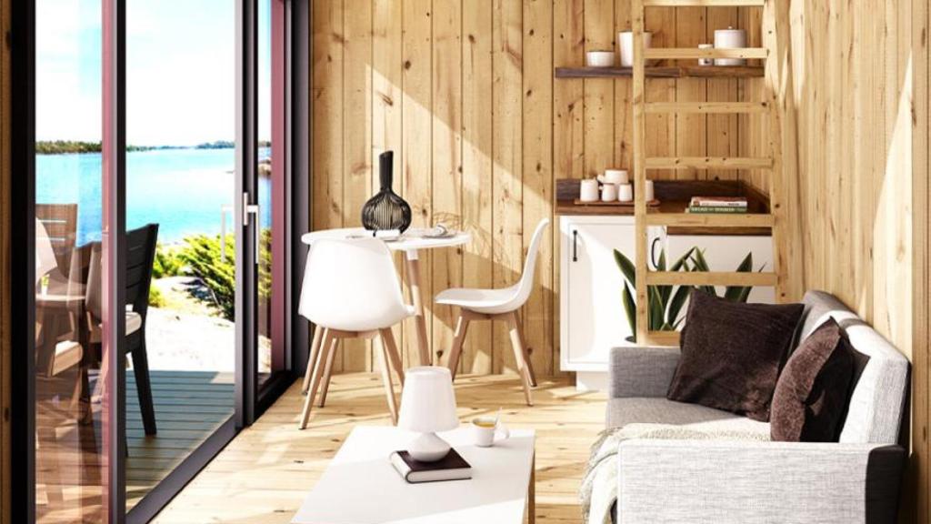 El salón de la minicasa.