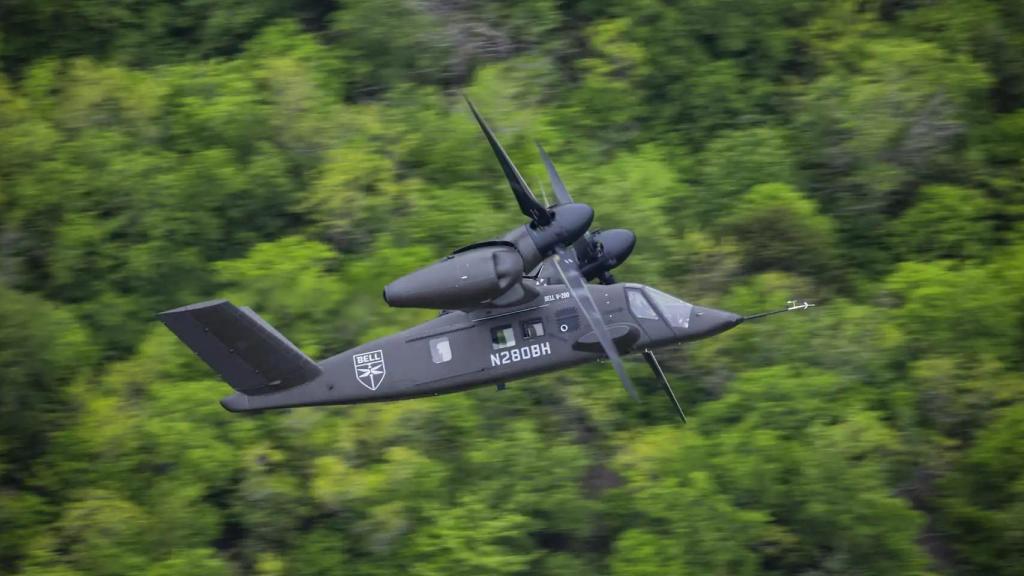 El Bell V-280 Valor en uno de sus vuelos de prueba