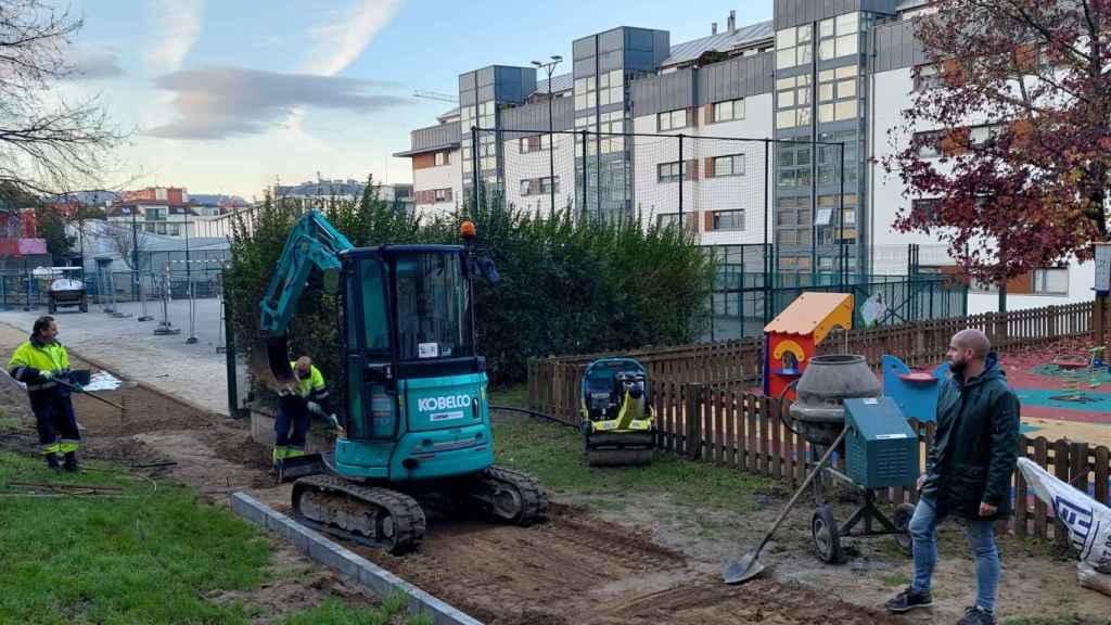 Reforma en el parque Maruxa Mallo.
