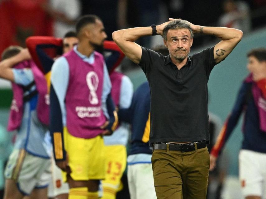 Luis Enrique, tras la derrota española en el Mundial de Qatar contra Marruecos.