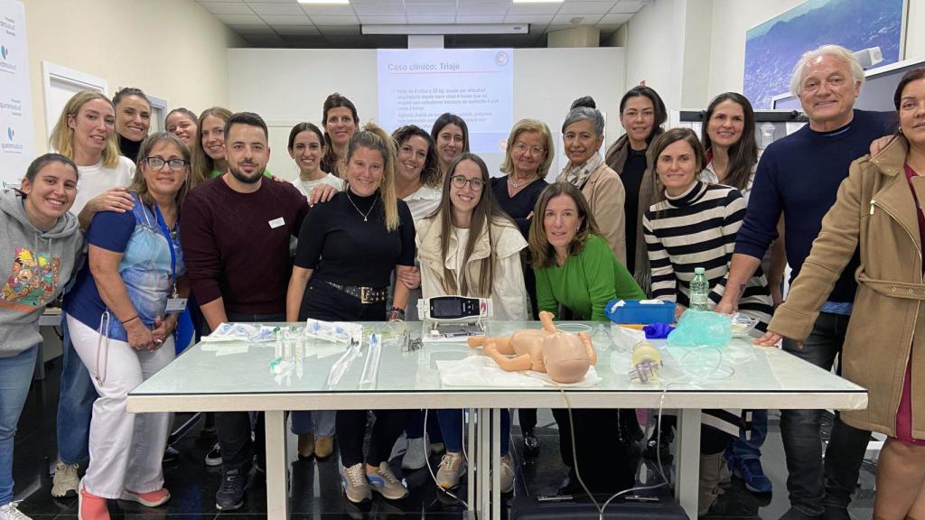 Participantes en el curso de pediatría en QuirónSalud Marbella.