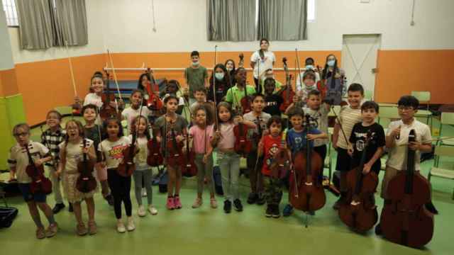 Orquesta Son das Flores de Vigo.