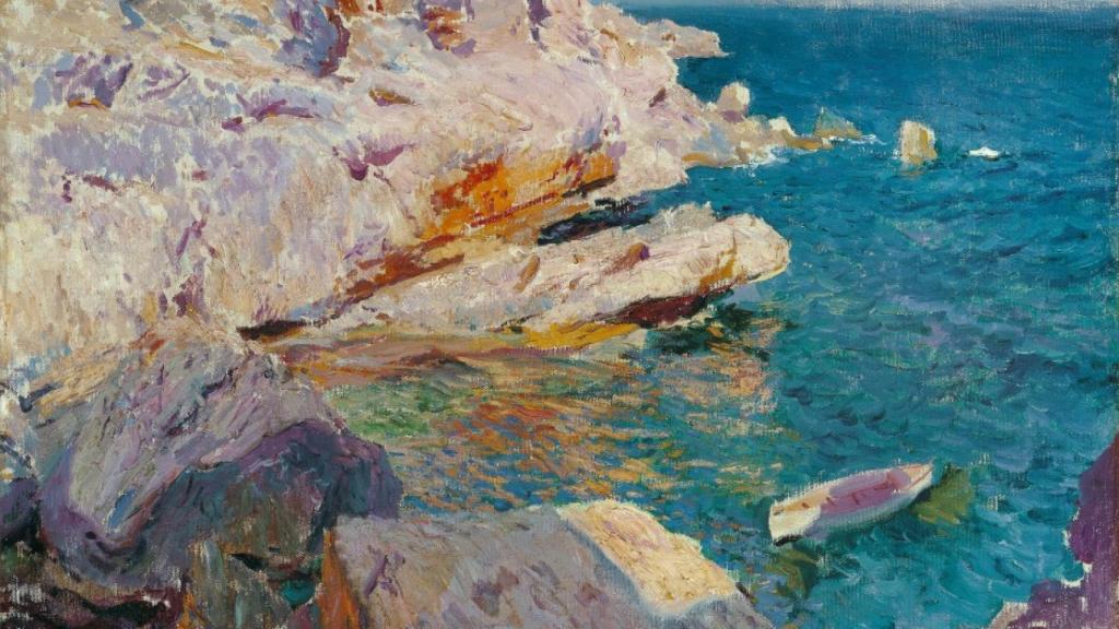 Rocas de Jávea y el bote blanco