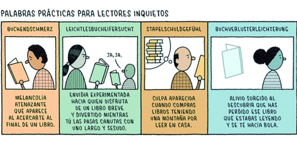 Una viñeta de 'La venganza de los bibliotecarios', de Tom Gauld