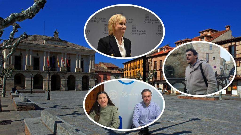 El Ayuntamiento de Toro, la delegada territorial de la Junta, Leticia García Sánchez, el alcalde, Tomás del Bien, y los concejales del PP Alejandro González y María de la Calle.