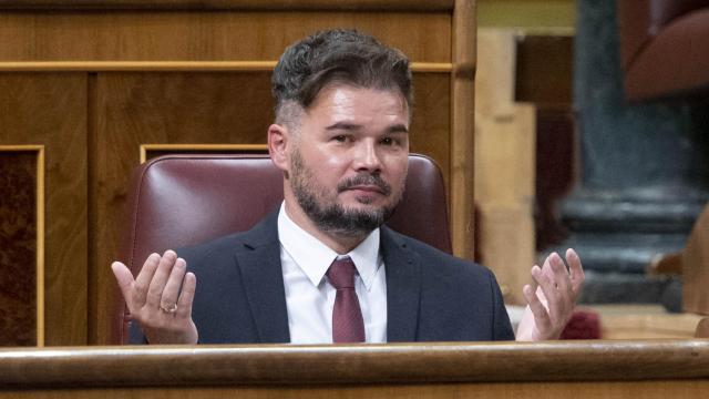 Gabriel Rufián, portavoz de ERC en el Congreso, en imagen de archivo.