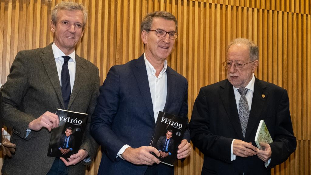 Feijóo, este viernes en la presentación de un libro en Galicia.