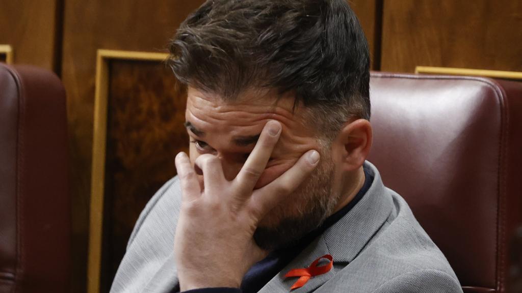 Gabriel Rufián en el Congreso de los Diputados.