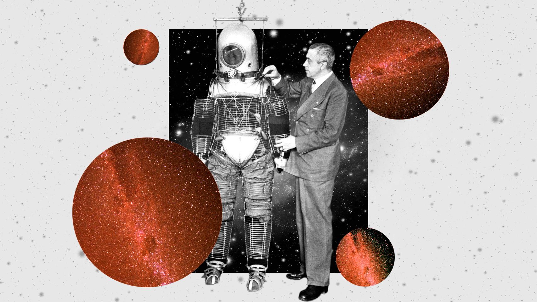 Emilio Herrera inventó el traje de astronauta.