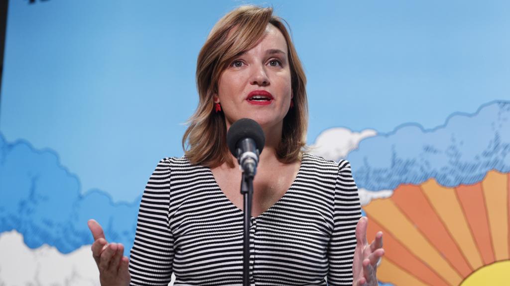 La ministra de Educación, Pilar Alegría, este sábado.