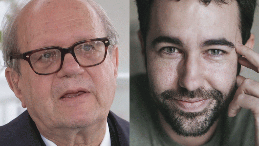 Pere Gimferrer (Foto: Luis Serrano) y Manuel Guedán (Clara Garrido)