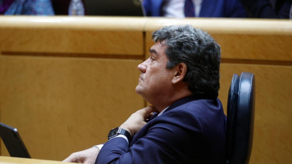 José Luis Escrivá, ministro de Inclusión, Seguridad Social y Migraciones, en el Senado.