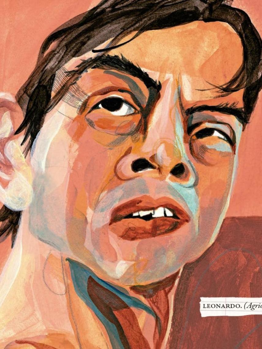 Uno de los personajes dibujados por Ilu Ros.