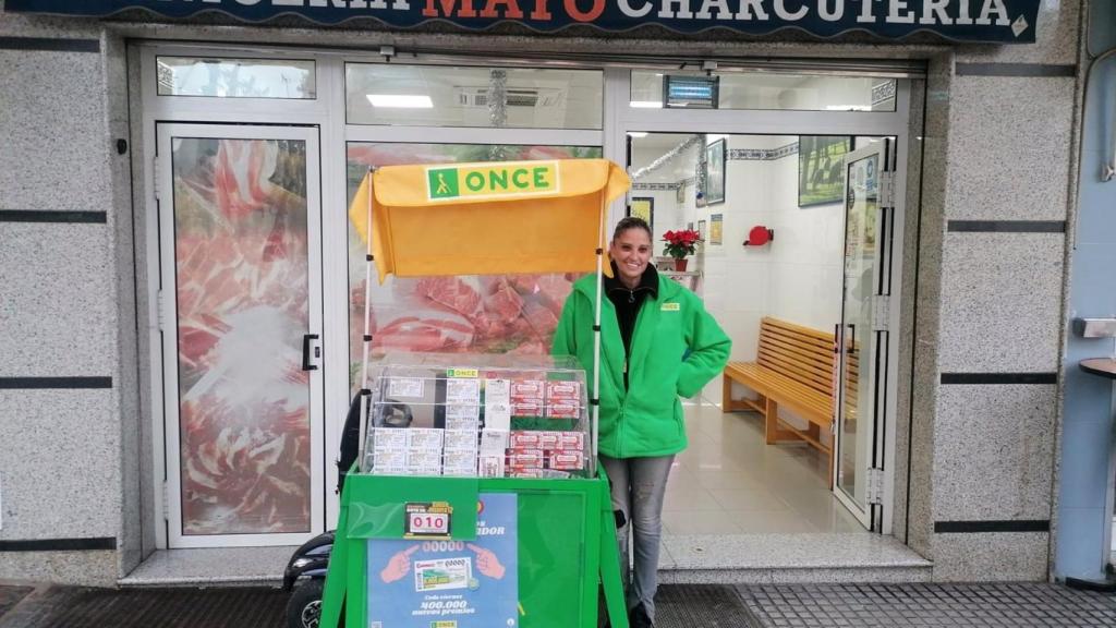 La vendedora de la ONCE Rosa María Marín.