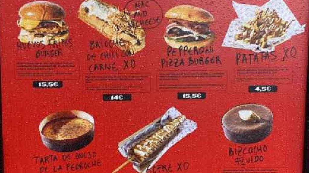 Menú de Goxo. Nuevos Ministerios.