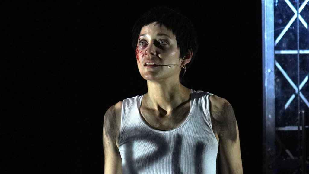 La actriz francesa Marion Cotillard protagonizó en el Teatro Real la ópera de Arthur Honegger 'Juana de Arco en la hoguera', en versión de Àlex Ollé. Foto: Javier del Real