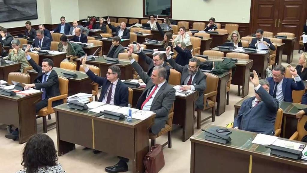 La Comisión de Justicia en su sesión de este martes./