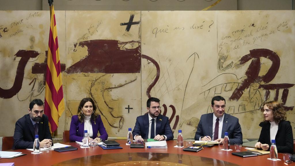 Reunión semanal del Consejo Ejecutivo del Gobierno autonómico catalán.