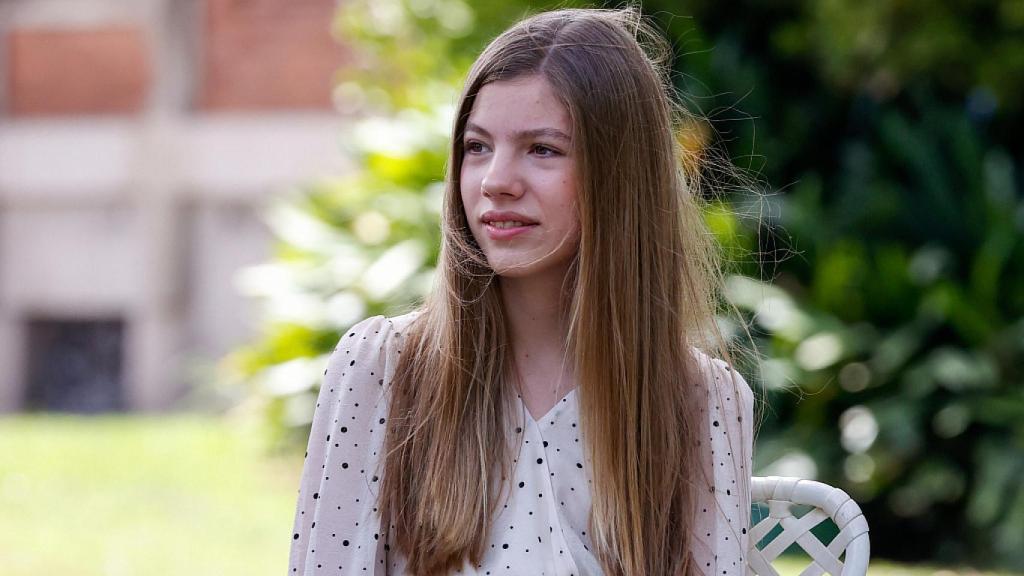 La infanta Sofía durante un acto en Barcelona.