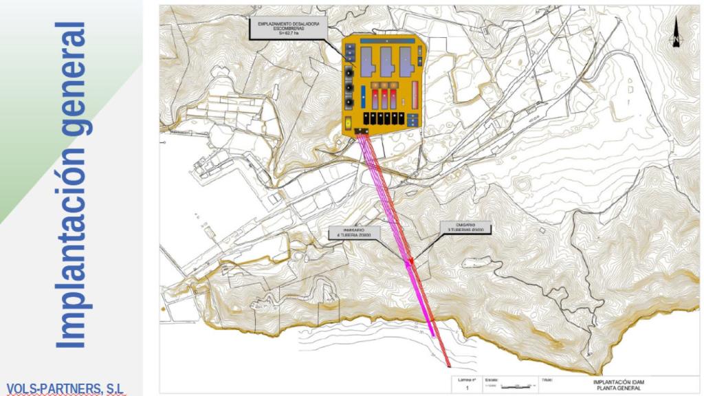 La planta desaladora que promueve este exmilitar estará ubicada en la diputación cartagenera de Escombreras.