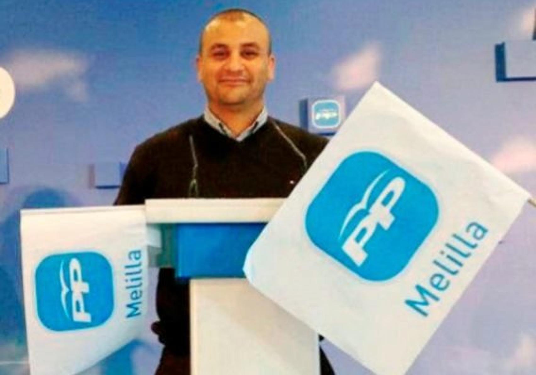 Hafid, durante sus años de militancia en el PP.