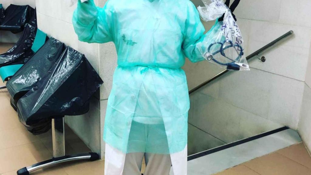 Equipos de protección improvisados durante la primera ola de Covid-19.