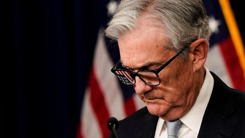El presidente de la Fed, Jerome Powell, durante una rueda de prensa.