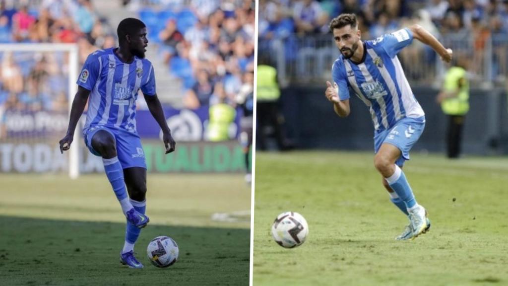 Alfred N'Diaye y Luis Muñoz, jugadores del Málaga CF