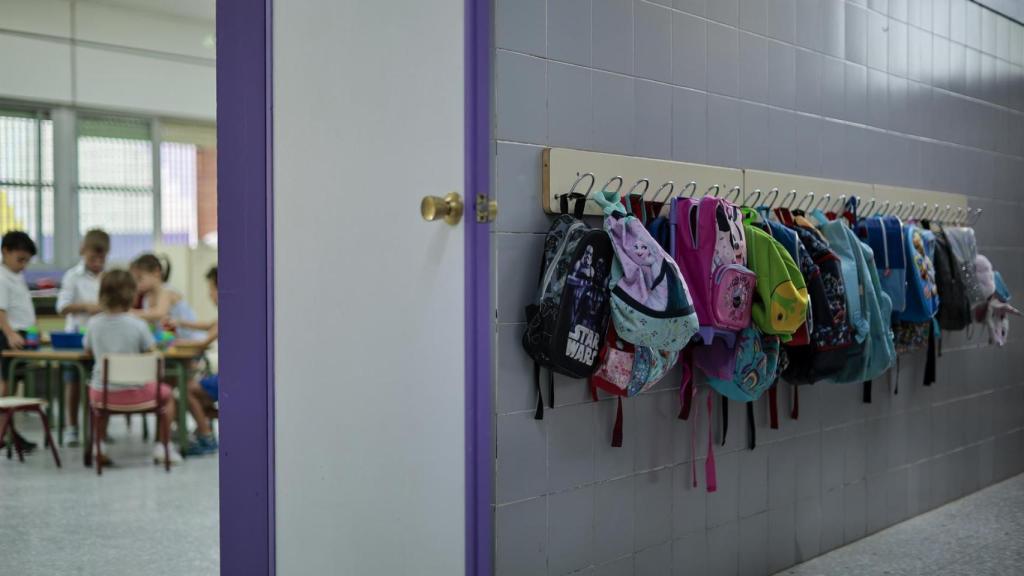 Un colegio valenciano durante el pasado inicio de curso.