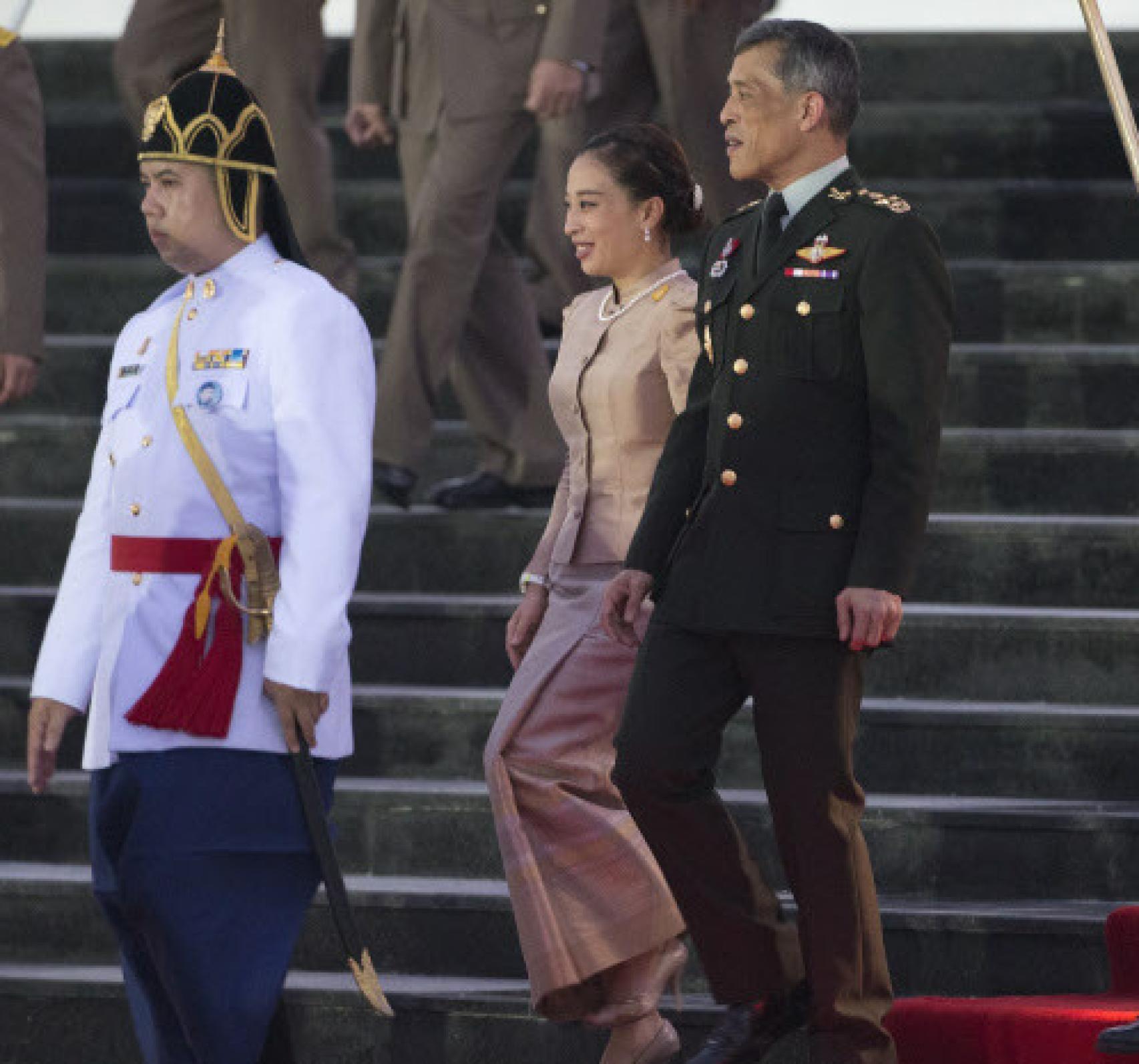 La princesa, con su padre en el año 2015.