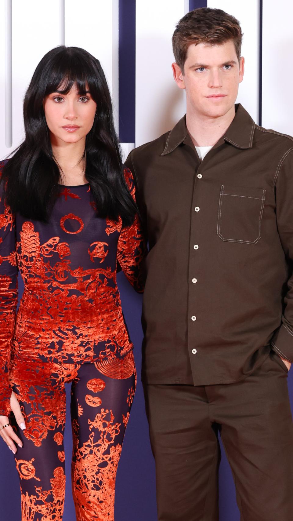 Aitana y Miguel en otro acto relacionado con su serie 'La última', en noviembre de 2022.