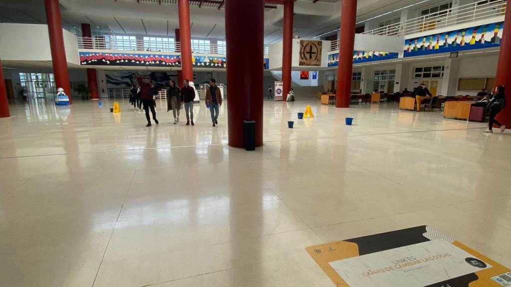 Pasillos de la facultad.