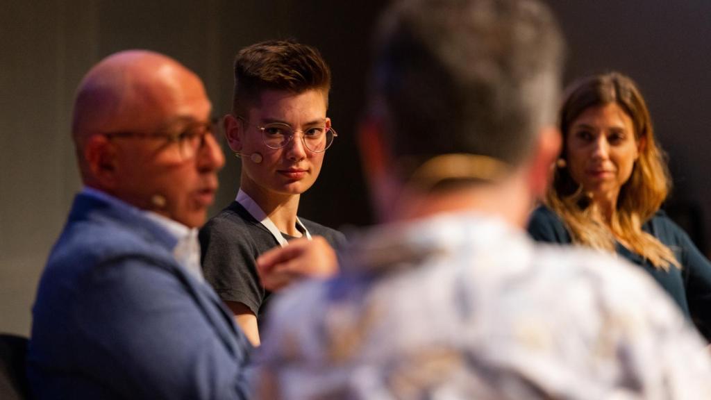 Mariona Borrull en una conferencia.