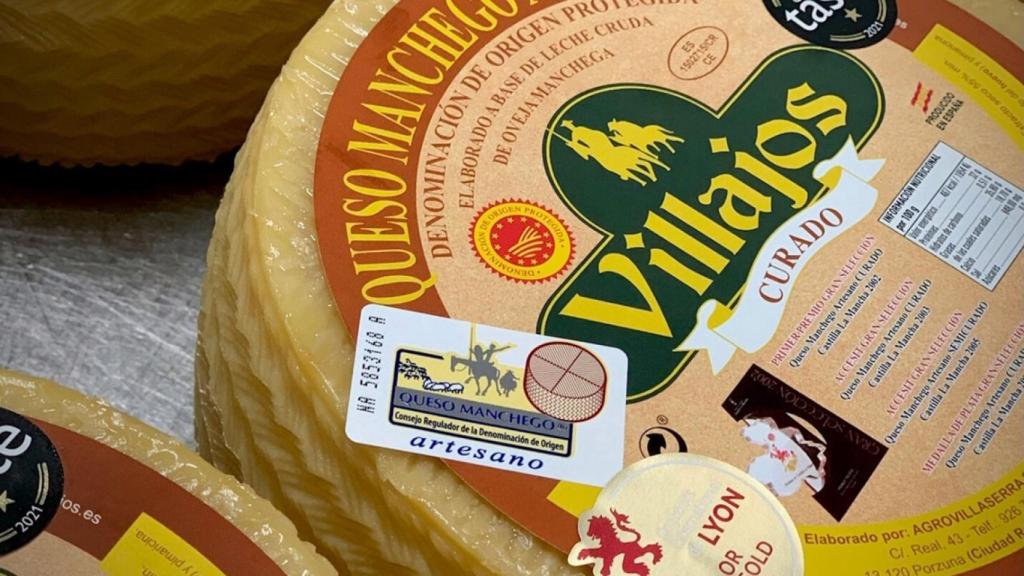 Queso manchego premiado como el mejor de España.