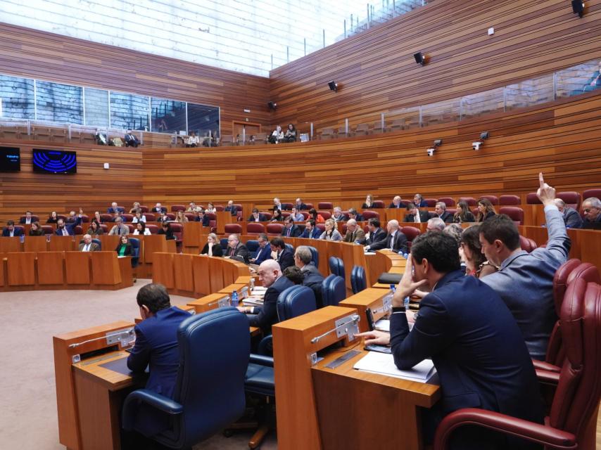 Imagen del pleno de este jueves en las Cortes.