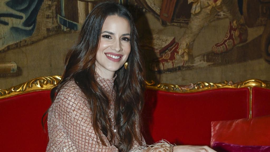 La célebre actriz de 'Café con aroma de mujer', Laura Londoño, en una fotografía tomada en Madrid, durante la presentación de 'Feroz'.