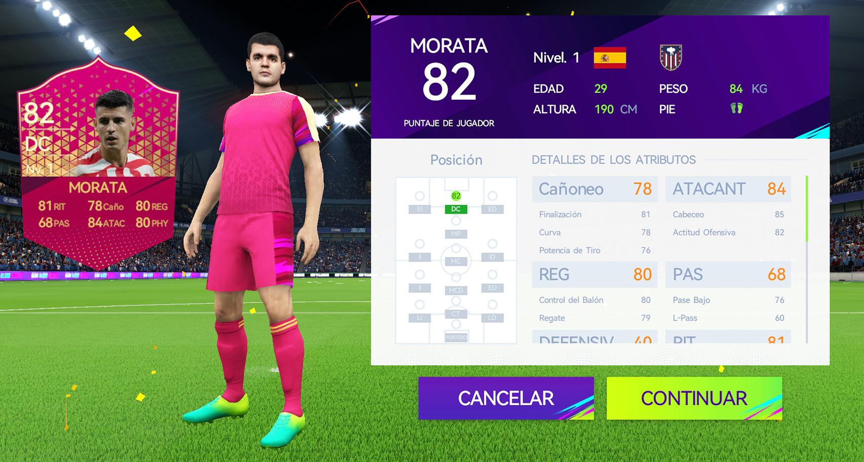 Morata en Total Football