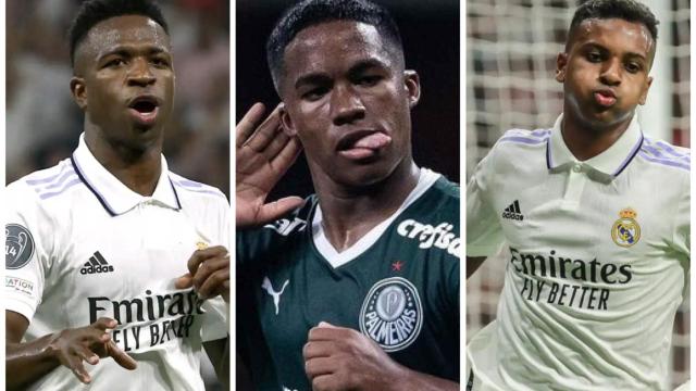 Vinicius, Endrick y Rodrygo