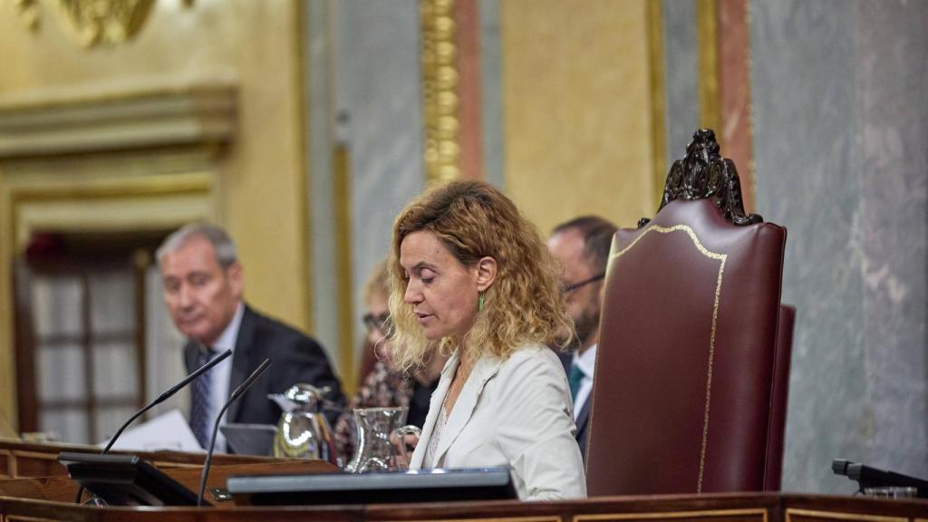 La presidenta del Congreso, Meritxell Batet, este jueves en el Congreso.