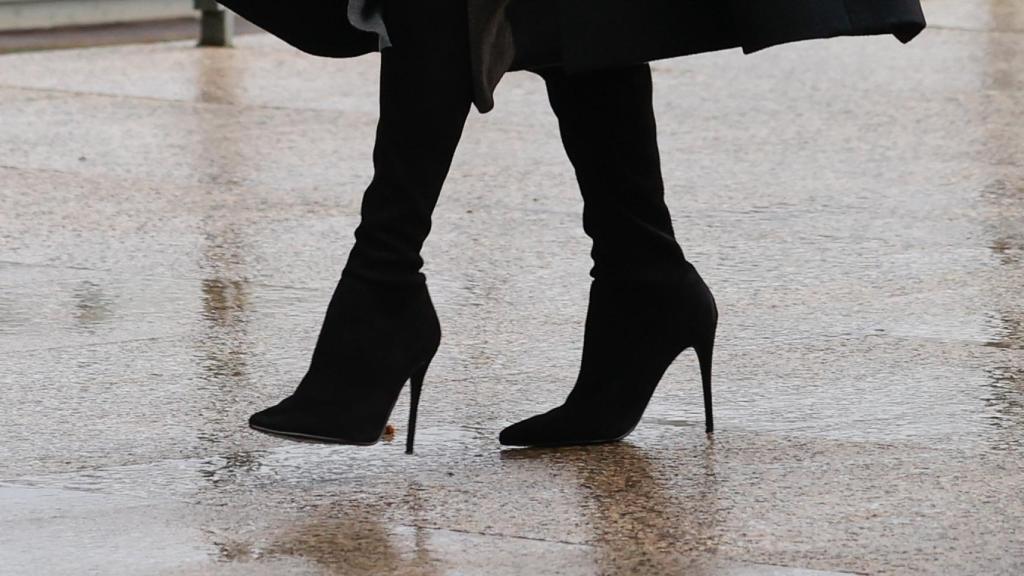 Las botas 'over the knees' que ha rescatado la Reina este viernes.