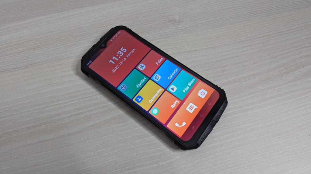 El escritorio fácil de Doogee V30 puede ser ideal para usar el móvil con una mano