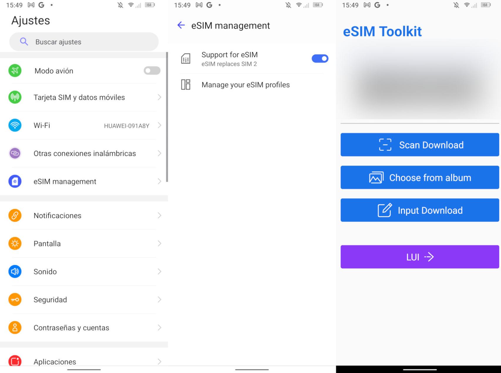 Soporte de eSIM en el Doogee V30