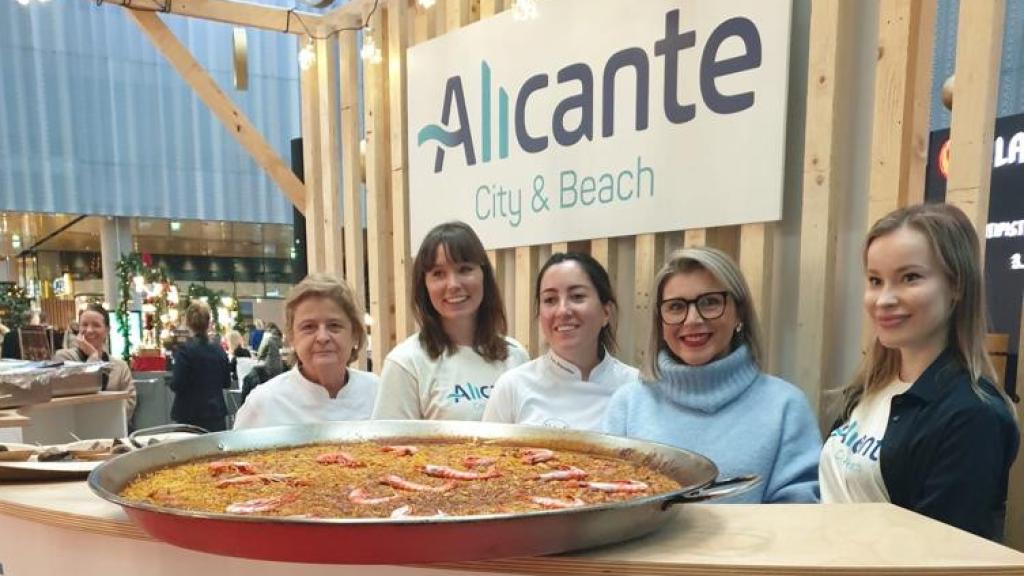 Acción promocional con la degustación de arroz, este viernes.