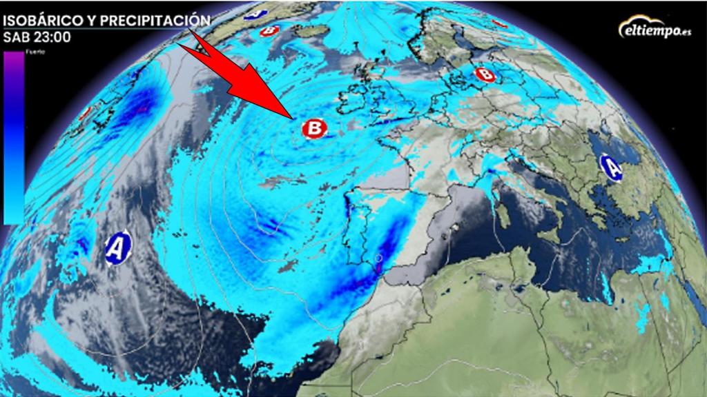 Situación prevista para Nochebuena. ElTiempo.es